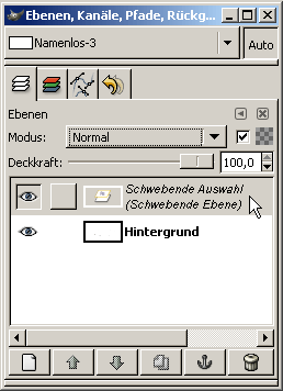 Aussehen des Ebenenfensters