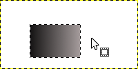 Aussehen des Cursors im Auswahlmodus "Ersetzen"